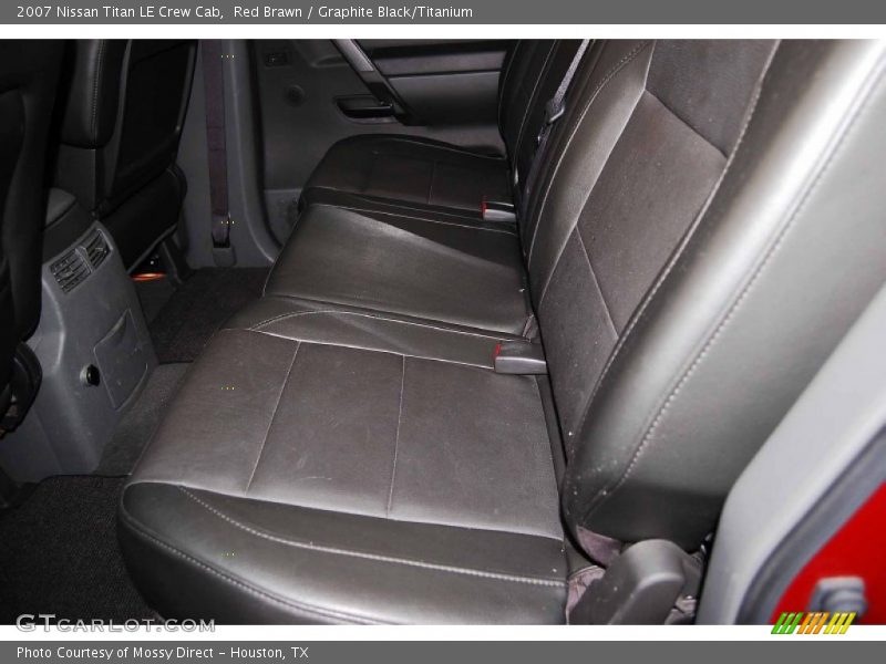 Red Brawn / Graphite Black/Titanium 2007 Nissan Titan LE Crew Cab