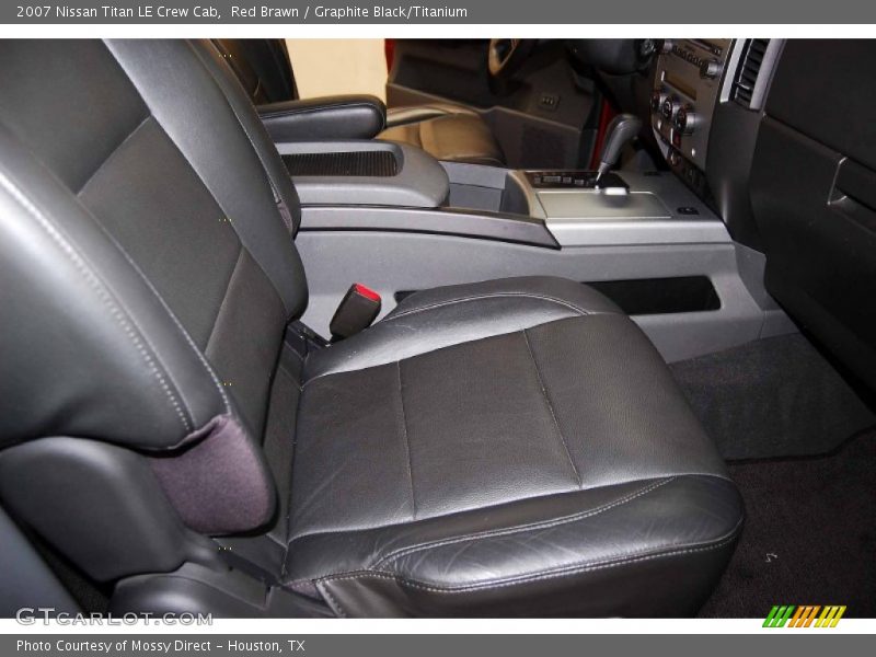 Red Brawn / Graphite Black/Titanium 2007 Nissan Titan LE Crew Cab