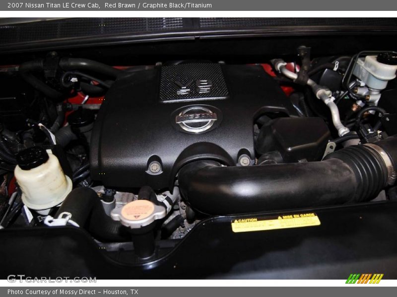 Red Brawn / Graphite Black/Titanium 2007 Nissan Titan LE Crew Cab