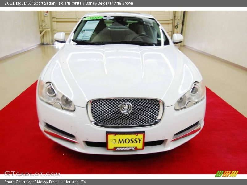 Polaris White / Barley Beige/Truffle Brown 2011 Jaguar XF Sport Sedan