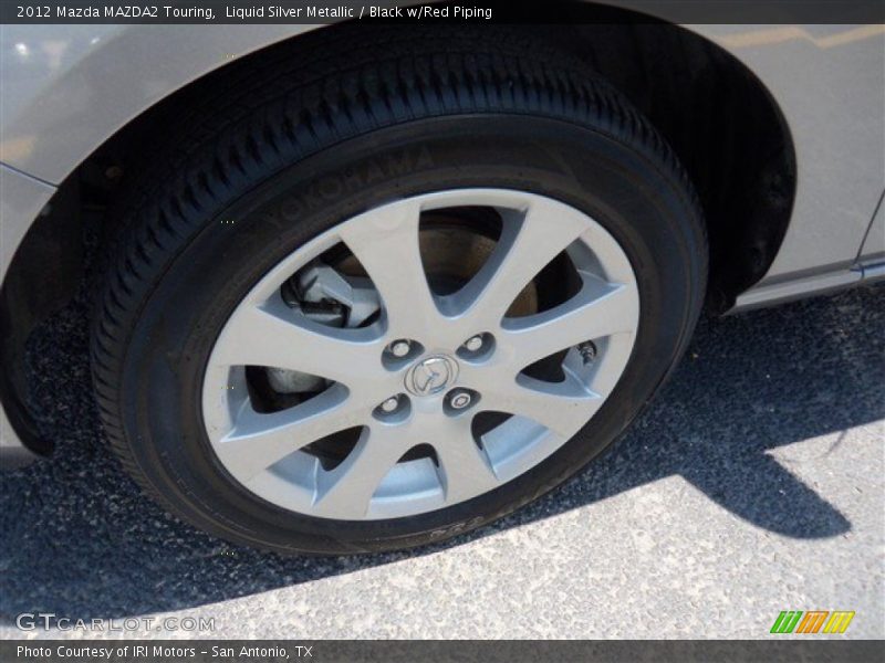 Liquid Silver Metallic / Black w/Red Piping 2012 Mazda MAZDA2 Touring