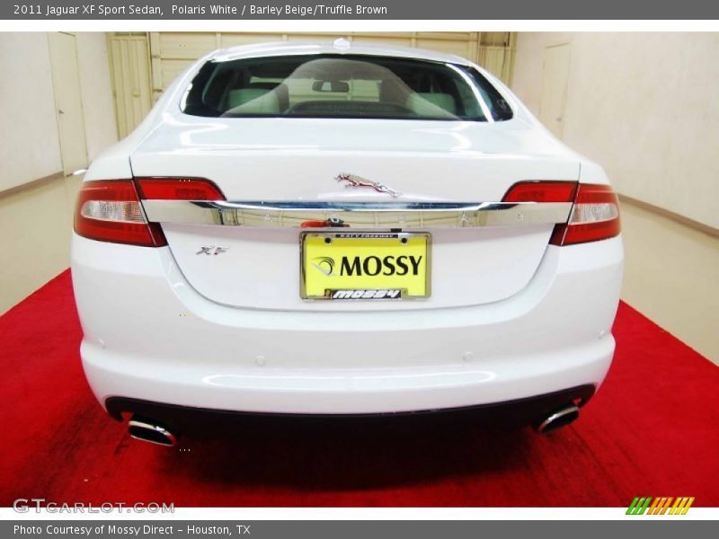 Polaris White / Barley Beige/Truffle Brown 2011 Jaguar XF Sport Sedan