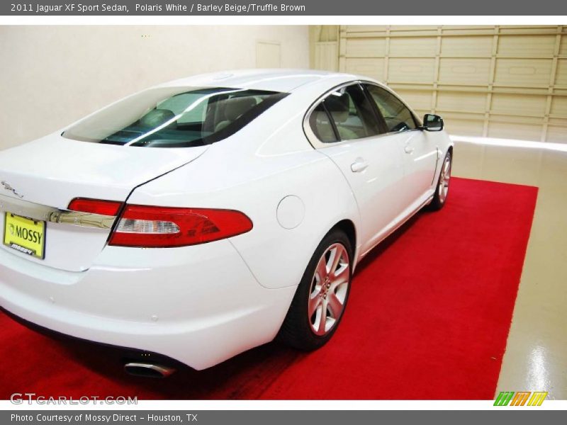 Polaris White / Barley Beige/Truffle Brown 2011 Jaguar XF Sport Sedan