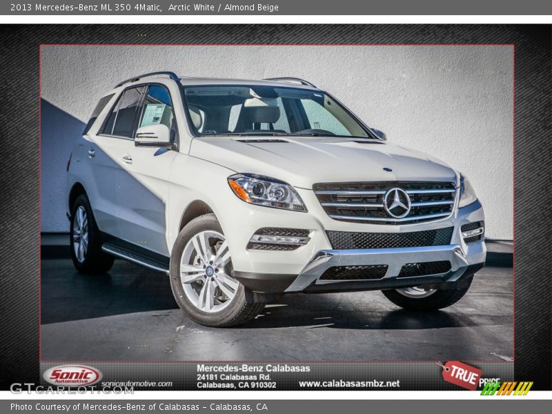 Arctic White / Almond Beige 2013 Mercedes-Benz ML 350 4Matic