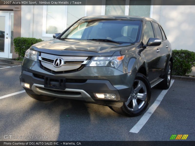Nimbus Gray Metallic / Taupe 2007 Acura MDX Sport