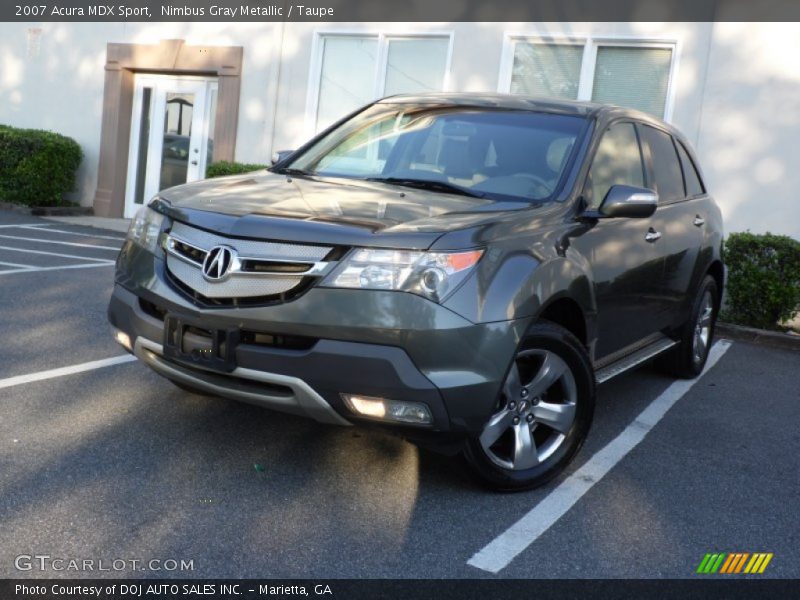 Nimbus Gray Metallic / Taupe 2007 Acura MDX Sport
