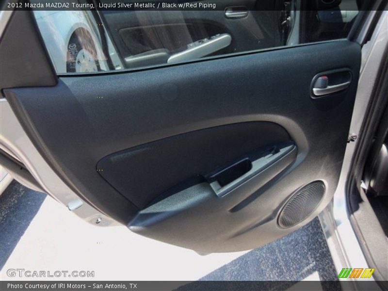 Liquid Silver Metallic / Black w/Red Piping 2012 Mazda MAZDA2 Touring