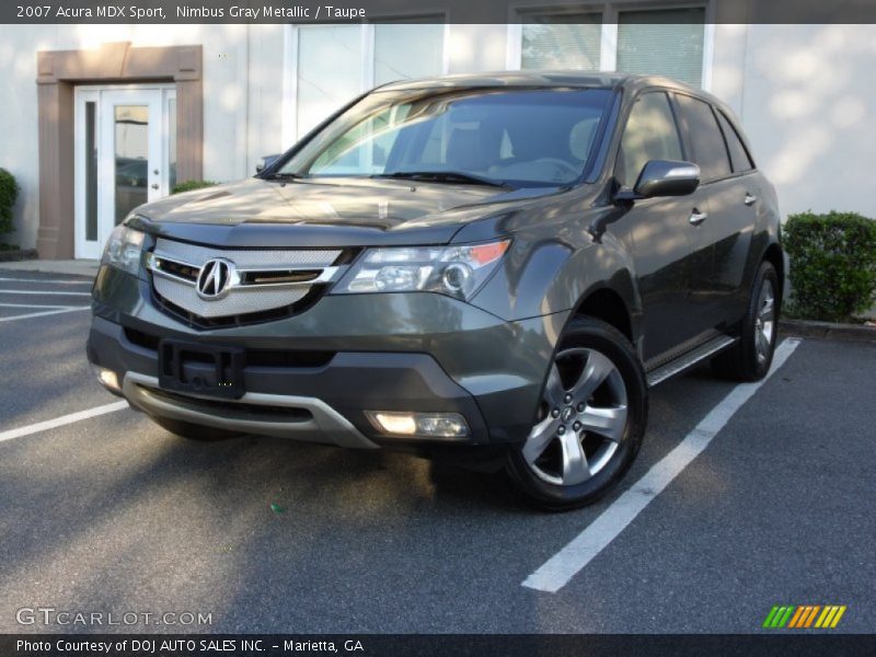 Nimbus Gray Metallic / Taupe 2007 Acura MDX Sport