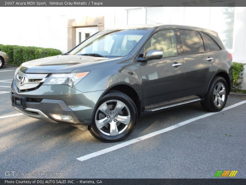 Nimbus Gray Metallic / Taupe 2007 Acura MDX Sport
