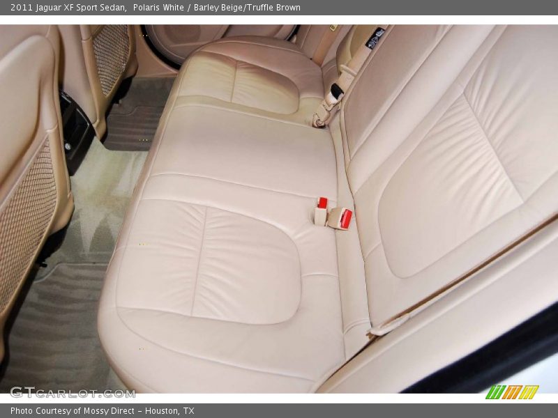 Polaris White / Barley Beige/Truffle Brown 2011 Jaguar XF Sport Sedan