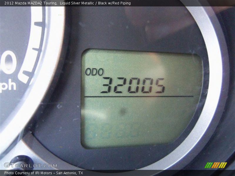 Liquid Silver Metallic / Black w/Red Piping 2012 Mazda MAZDA2 Touring