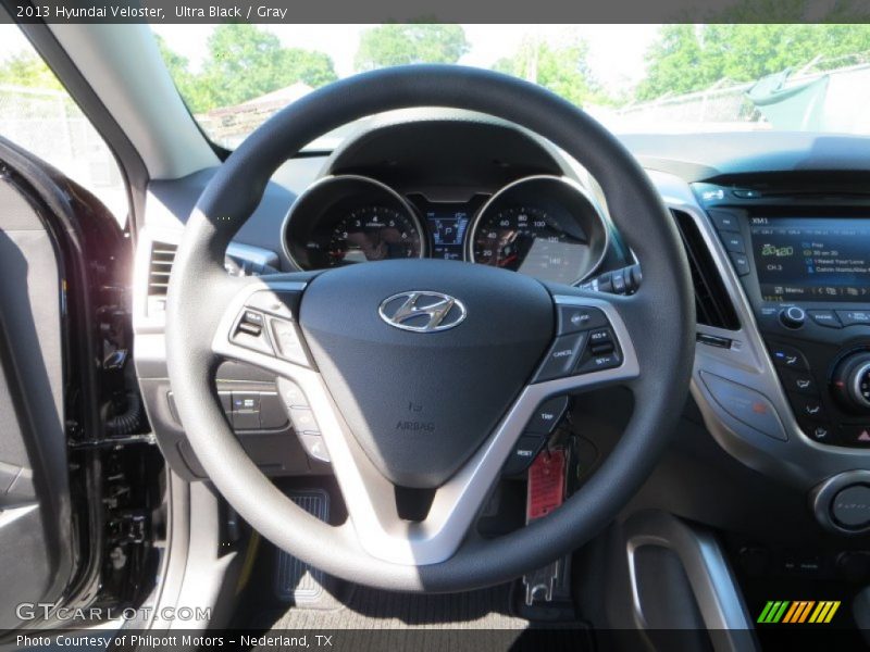 Ultra Black / Gray 2013 Hyundai Veloster