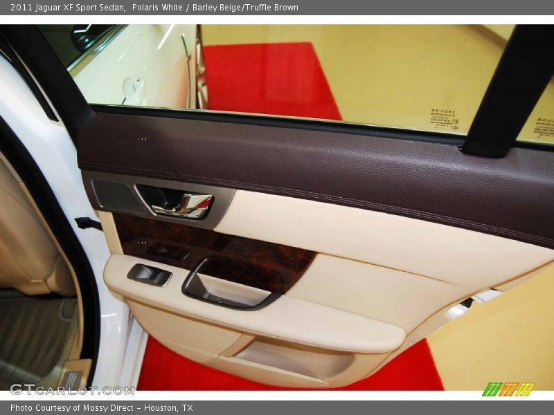 Polaris White / Barley Beige/Truffle Brown 2011 Jaguar XF Sport Sedan