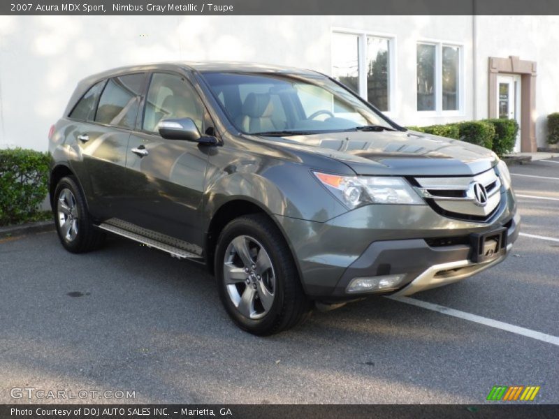 Nimbus Gray Metallic / Taupe 2007 Acura MDX Sport
