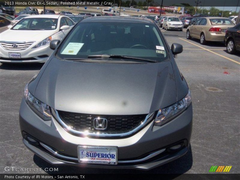 Polished Metal Metallic / Gray 2013 Honda Civic EX-L Sedan