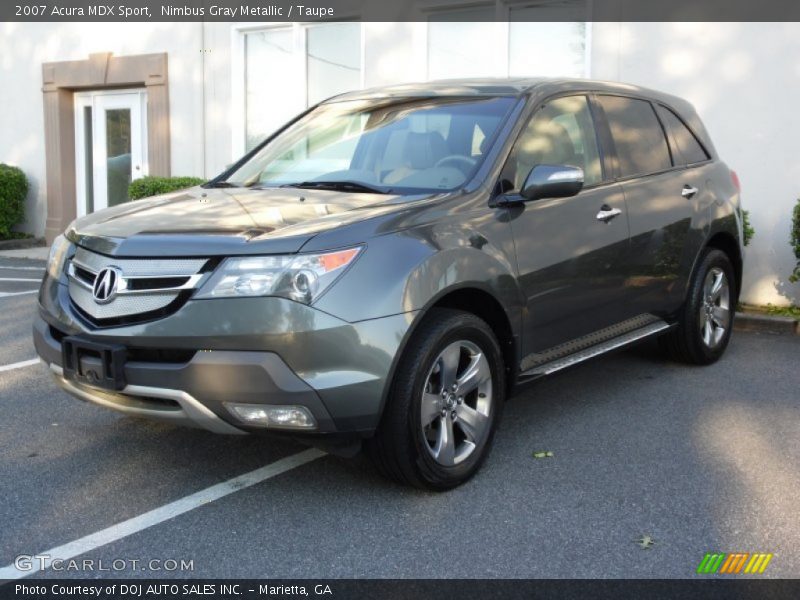 Nimbus Gray Metallic / Taupe 2007 Acura MDX Sport