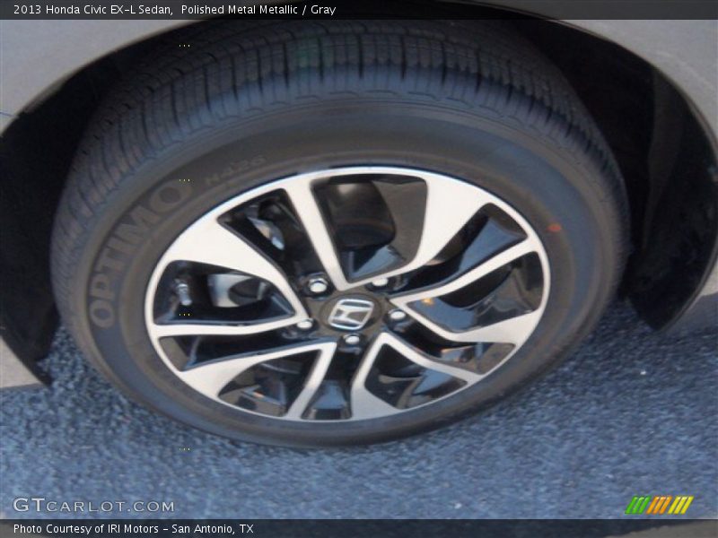 Polished Metal Metallic / Gray 2013 Honda Civic EX-L Sedan