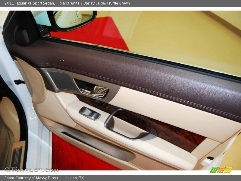 Polaris White / Barley Beige/Truffle Brown 2011 Jaguar XF Sport Sedan