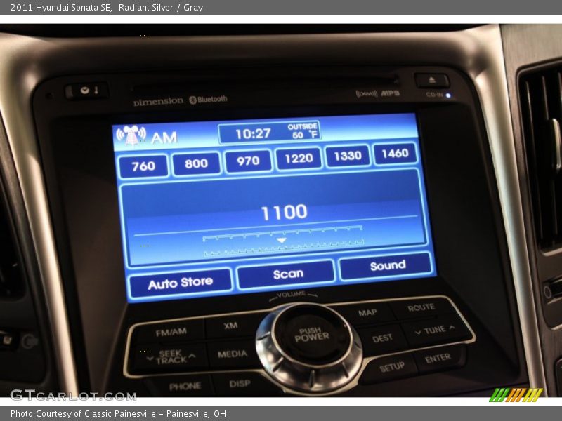 Radiant Silver / Gray 2011 Hyundai Sonata SE