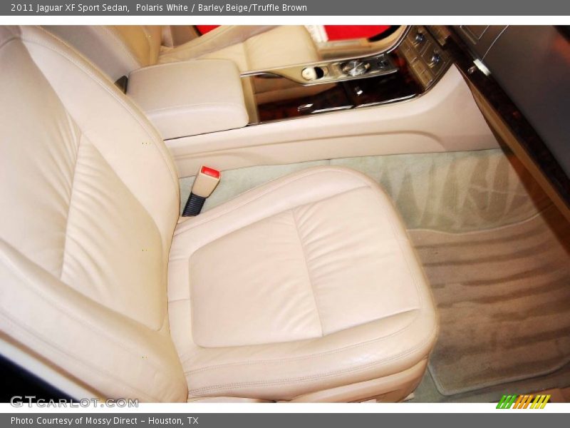 Polaris White / Barley Beige/Truffle Brown 2011 Jaguar XF Sport Sedan