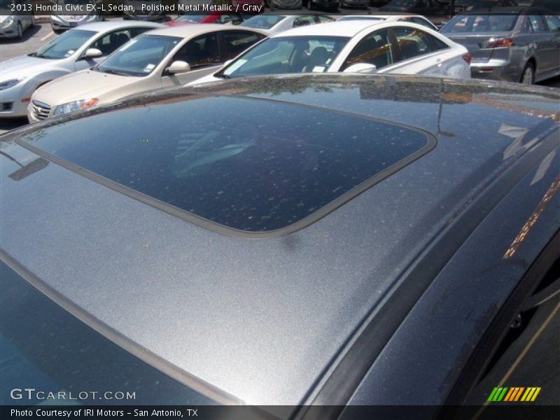 Polished Metal Metallic / Gray 2013 Honda Civic EX-L Sedan