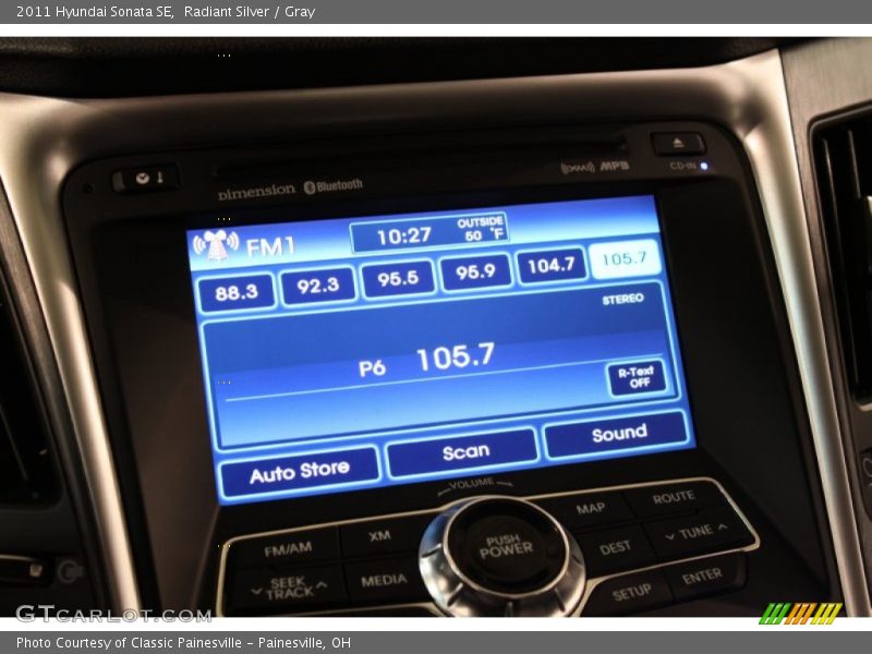 Radiant Silver / Gray 2011 Hyundai Sonata SE