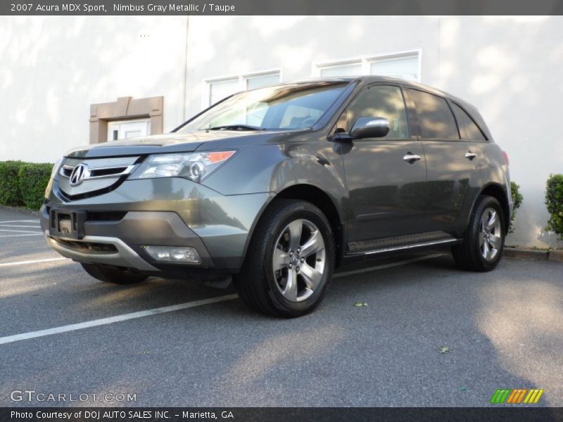 Nimbus Gray Metallic / Taupe 2007 Acura MDX Sport