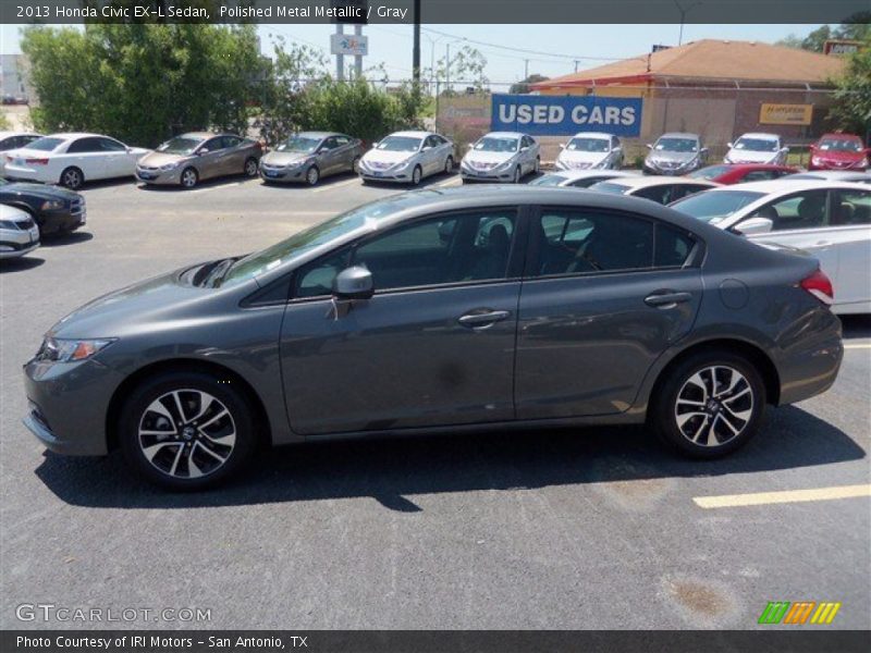 Polished Metal Metallic / Gray 2013 Honda Civic EX-L Sedan