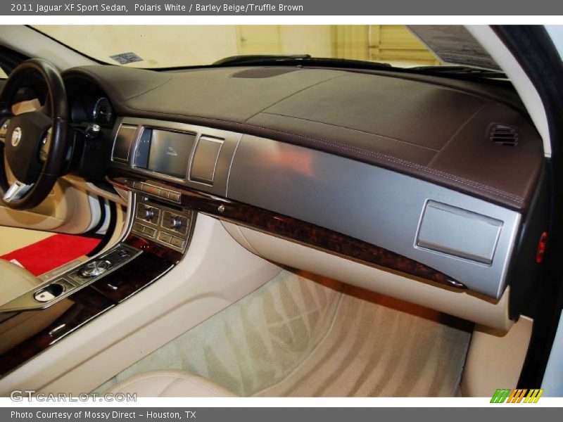 Polaris White / Barley Beige/Truffle Brown 2011 Jaguar XF Sport Sedan