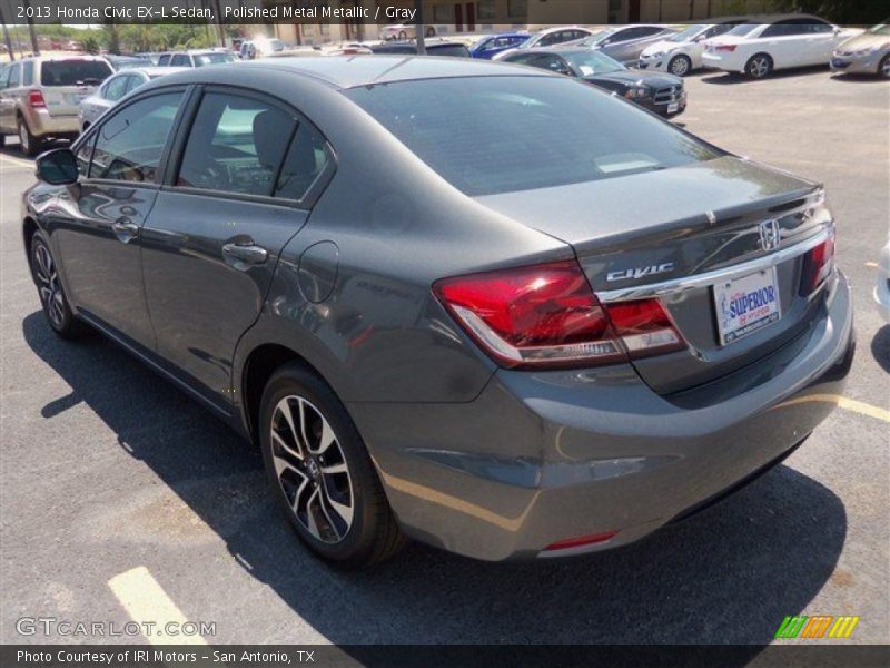 Polished Metal Metallic / Gray 2013 Honda Civic EX-L Sedan