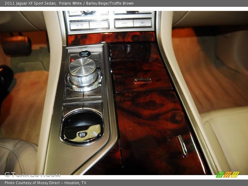Polaris White / Barley Beige/Truffle Brown 2011 Jaguar XF Sport Sedan