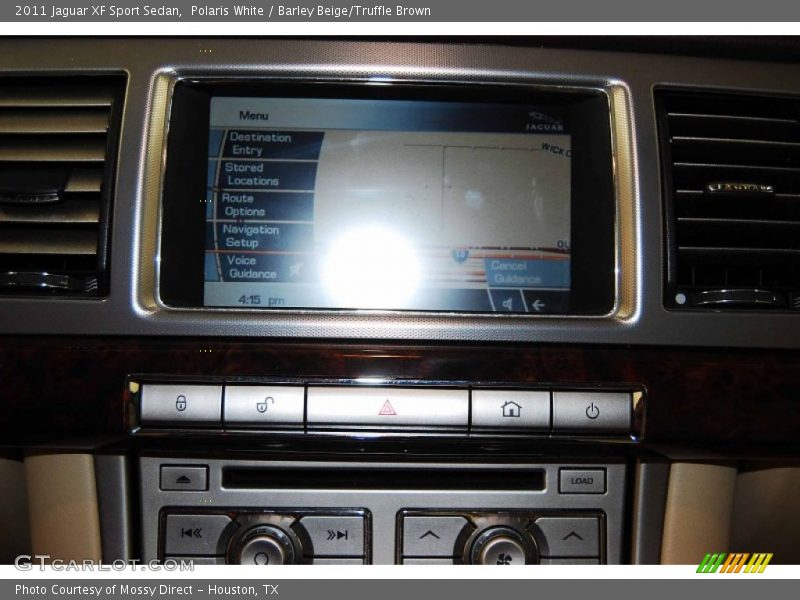 Polaris White / Barley Beige/Truffle Brown 2011 Jaguar XF Sport Sedan