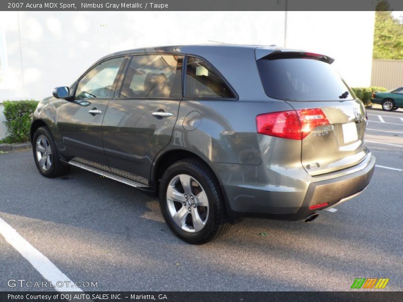 Nimbus Gray Metallic / Taupe 2007 Acura MDX Sport