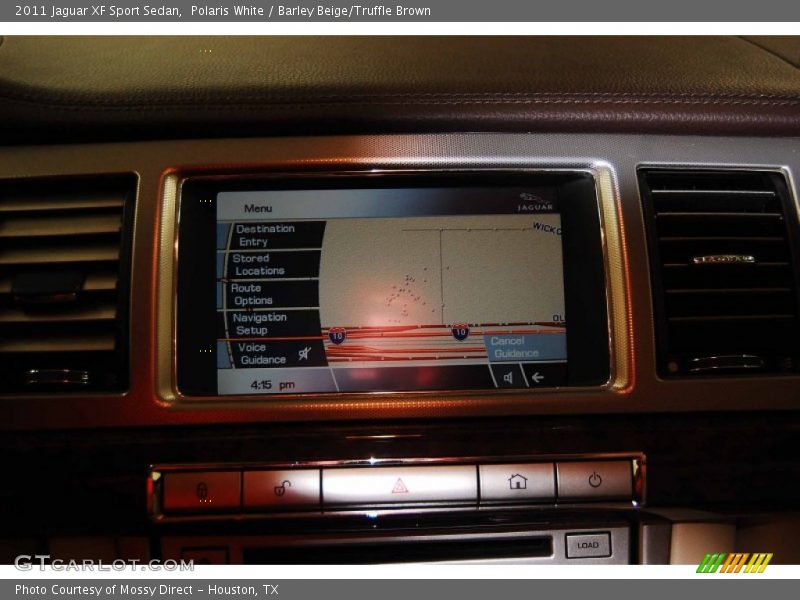 Polaris White / Barley Beige/Truffle Brown 2011 Jaguar XF Sport Sedan