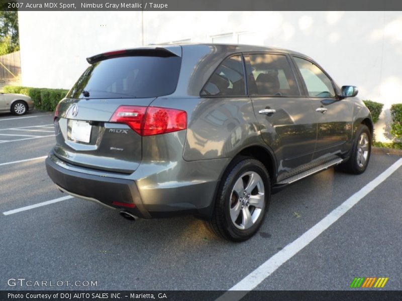 Nimbus Gray Metallic / Taupe 2007 Acura MDX Sport