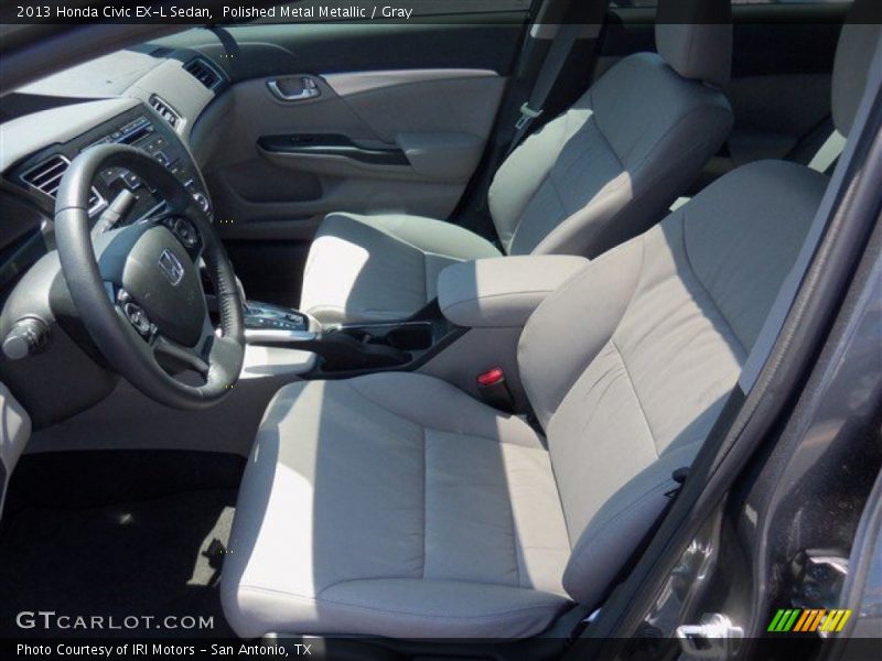 Polished Metal Metallic / Gray 2013 Honda Civic EX-L Sedan