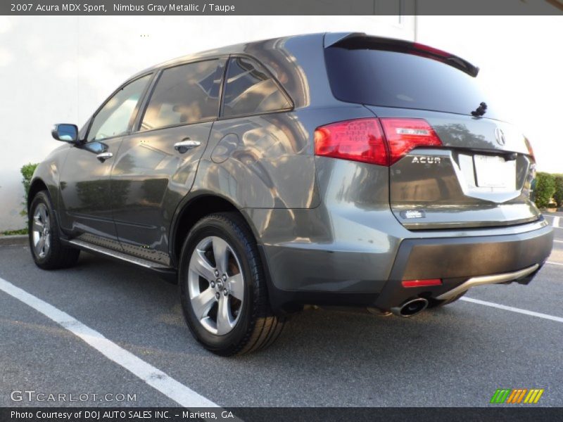 Nimbus Gray Metallic / Taupe 2007 Acura MDX Sport