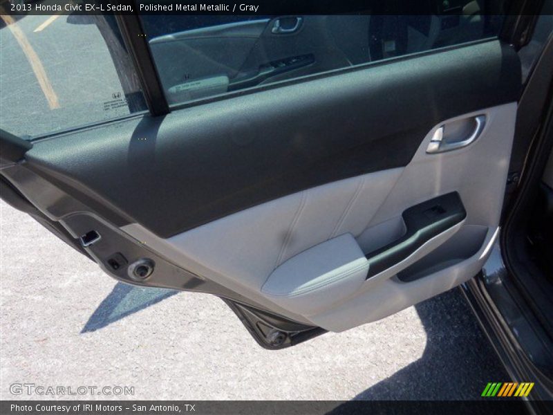 Polished Metal Metallic / Gray 2013 Honda Civic EX-L Sedan