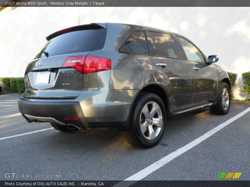 Nimbus Gray Metallic / Taupe 2007 Acura MDX Sport