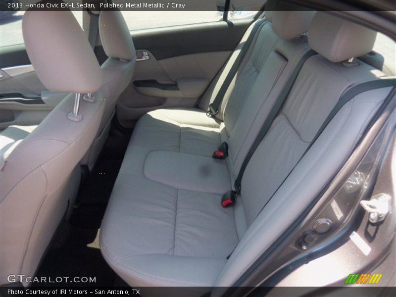 Polished Metal Metallic / Gray 2013 Honda Civic EX-L Sedan
