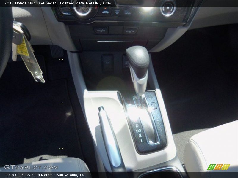 Polished Metal Metallic / Gray 2013 Honda Civic EX-L Sedan