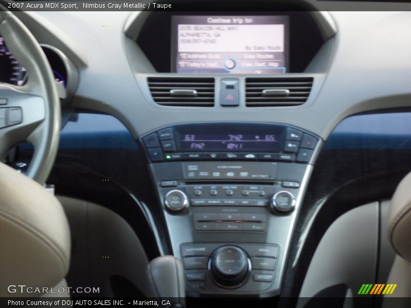 Nimbus Gray Metallic / Taupe 2007 Acura MDX Sport