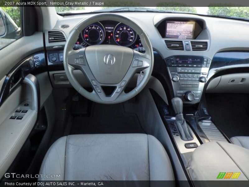 Nimbus Gray Metallic / Taupe 2007 Acura MDX Sport