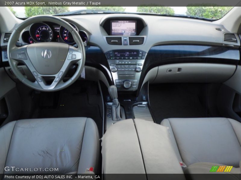 Nimbus Gray Metallic / Taupe 2007 Acura MDX Sport