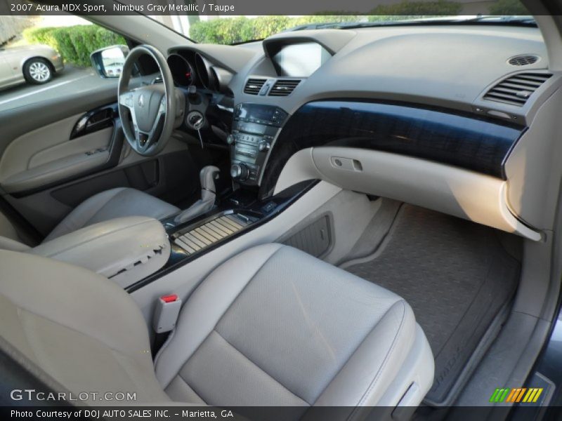 Nimbus Gray Metallic / Taupe 2007 Acura MDX Sport
