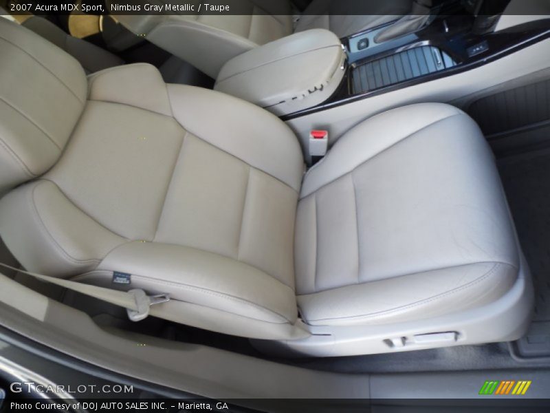 Nimbus Gray Metallic / Taupe 2007 Acura MDX Sport