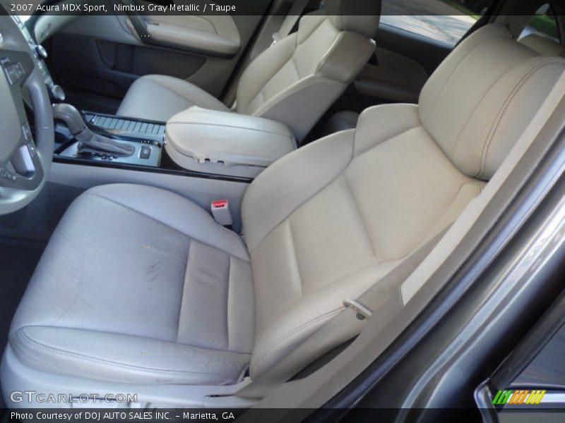 Nimbus Gray Metallic / Taupe 2007 Acura MDX Sport