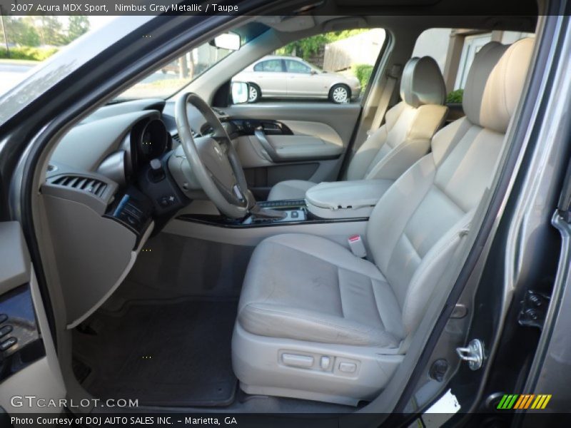Nimbus Gray Metallic / Taupe 2007 Acura MDX Sport