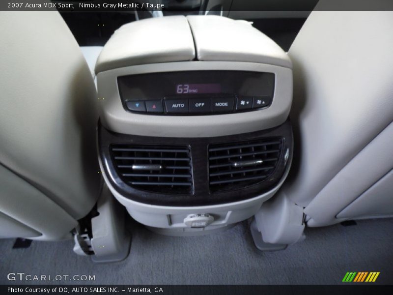 Nimbus Gray Metallic / Taupe 2007 Acura MDX Sport