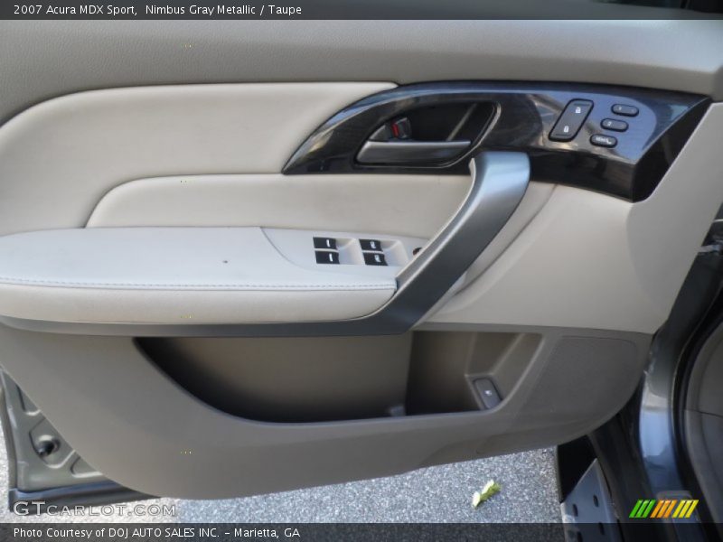 Nimbus Gray Metallic / Taupe 2007 Acura MDX Sport